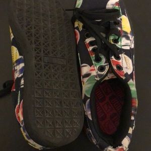 Colourful puma shoes
